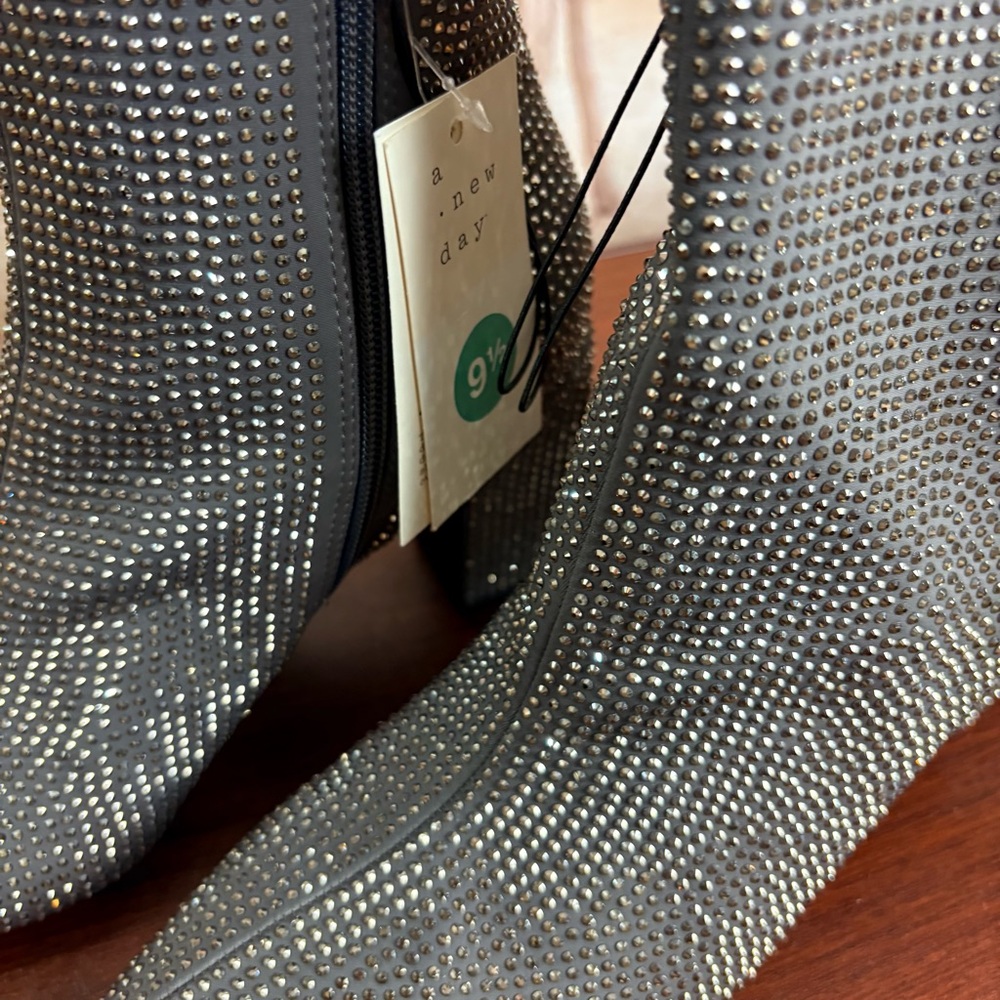 NEW A New Day Women's Gray beaded Ankle Boots - Picture 6 of 12